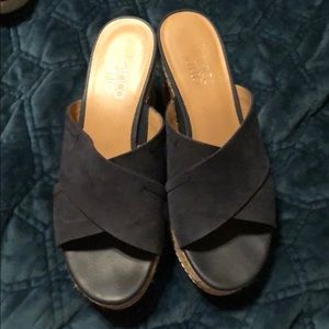 Franco Sarto 3.5” Navy Wedge